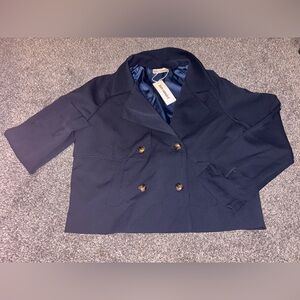luvamia Dark Blue Blazer Jacket